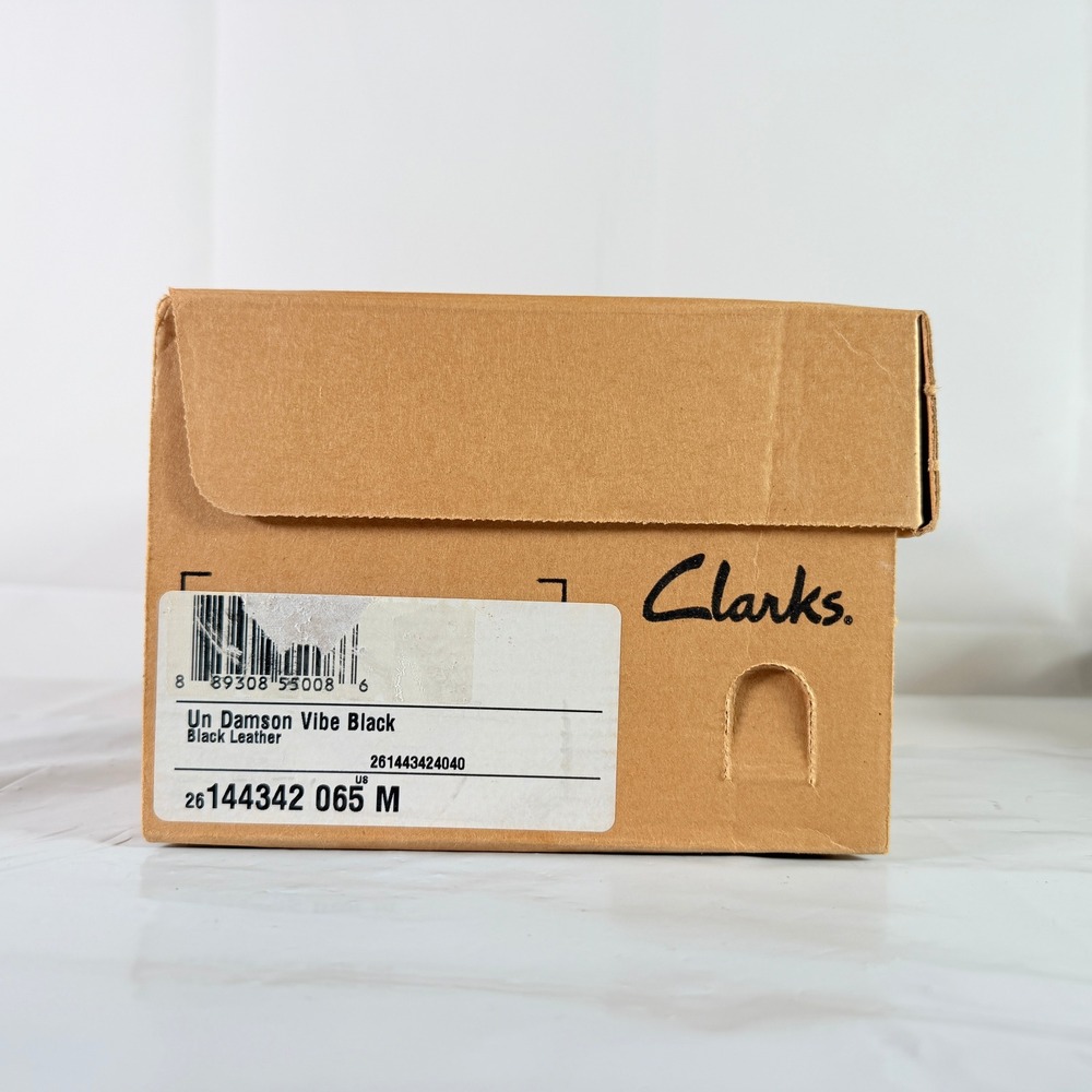 Clarks Un Damson Vibe Black Leather Mary Jane Block Heels Size 6.5 M - Picture 9 of 11